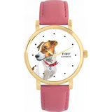 Superdrug Toff London White Ladies Brown Jack Russell Terrier Dog Head Watch- Buy online at McGrocer