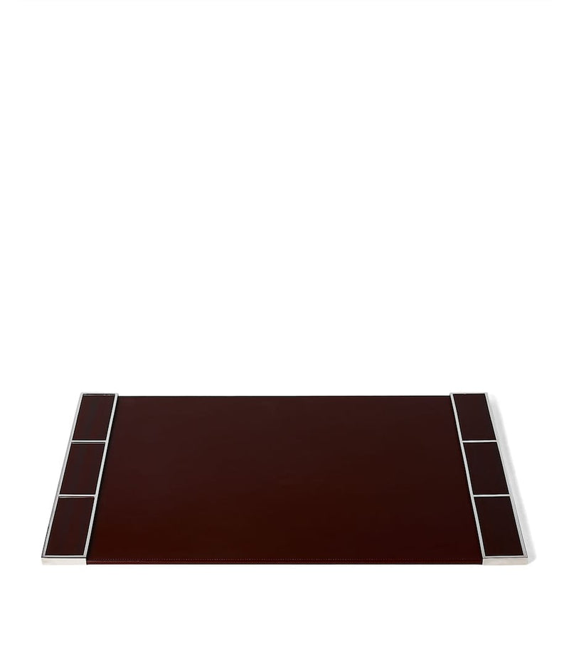 Ralph Lauren Home wood veneer desk blotter, imported from the UK