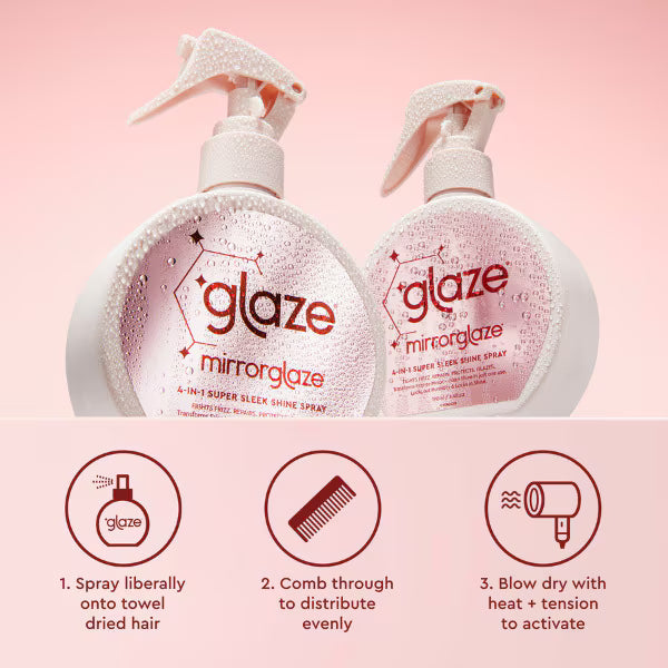 Glaze Mirrorglaze 4-in-1 Super Sleek Hair Spray 190ml, UK version