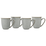 Denby Elements grey stoneware mug set of 4, UK version