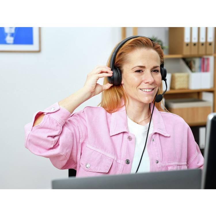Trust Ayda black on-ear wired headset, UK version