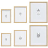 Habitat oak effect picture frames mixed sizes set, imported from the UK