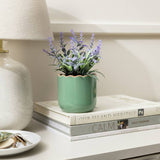 Argos Habitat Artificial Lavender in Wavy Green Pot- Buy online at McGrocer