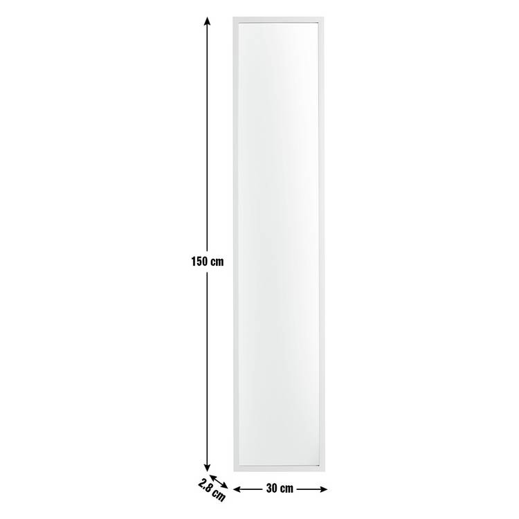 Home Essentials white cheval mirror 150x30cm - British product