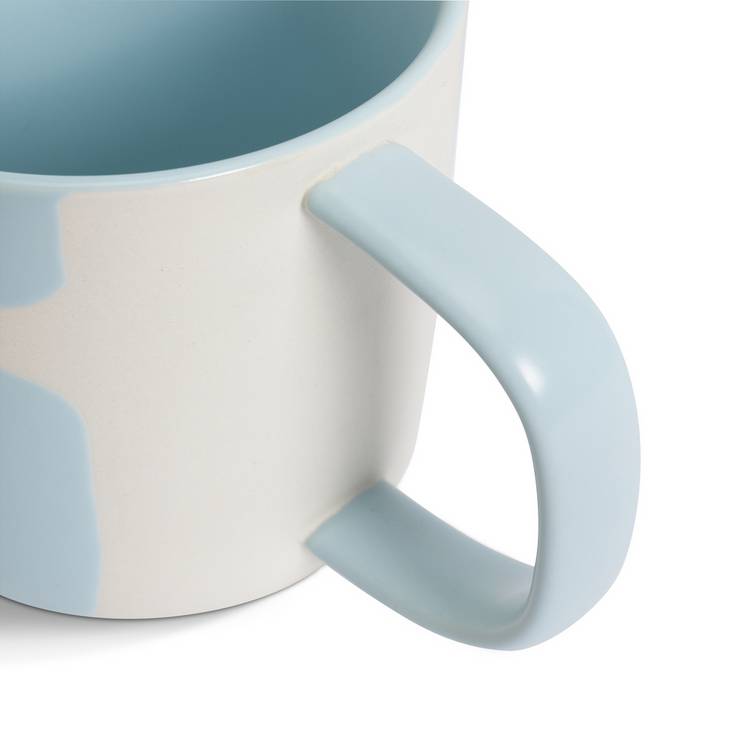 Habitat x Scion blue stoneware mug set 370ml (British brand)