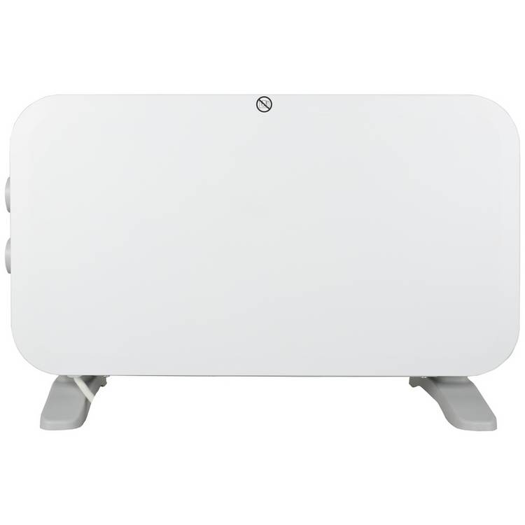 Bush 2kW convector heater with thermostat and safety cut-out, UK version