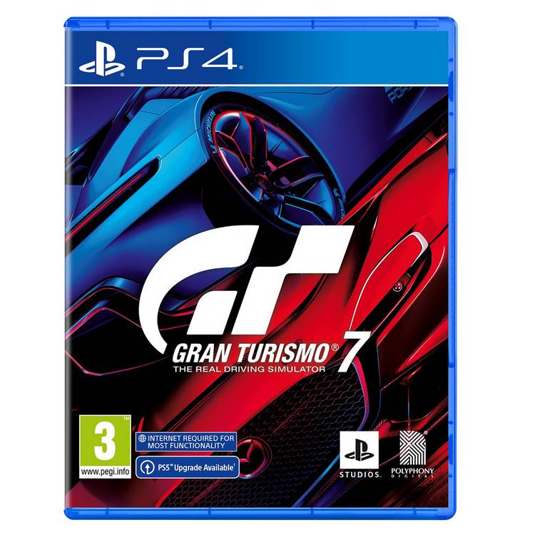 Gran Turismo 7 PS4 racing game disc, UK version