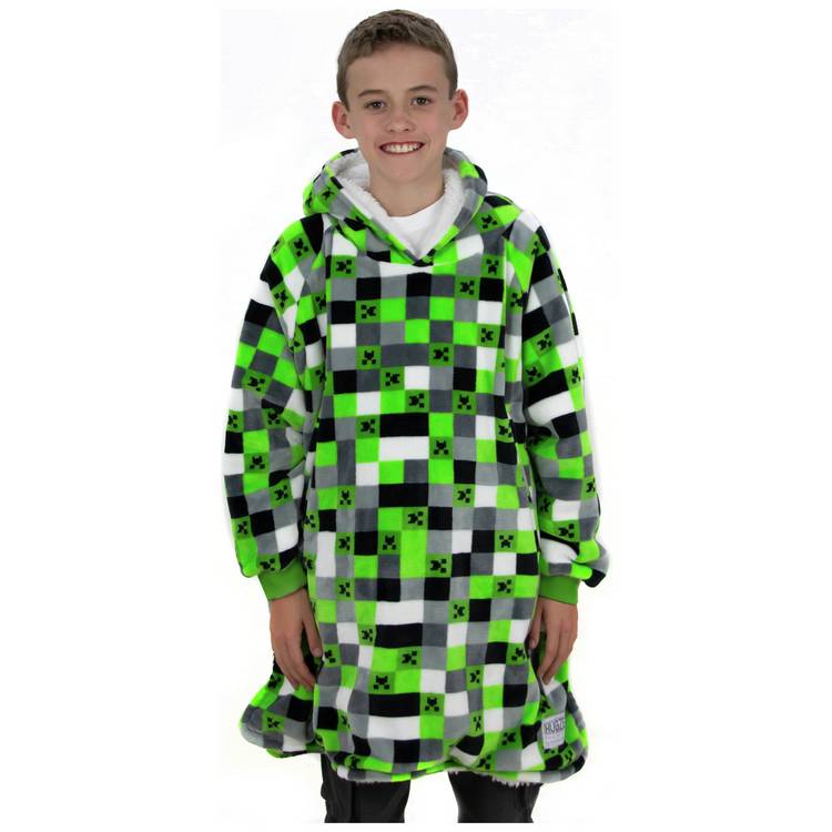 Minecraft fleece hooded blanket medium, UK version
