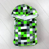 Minecraft fleece hooded blanket medium, UK version