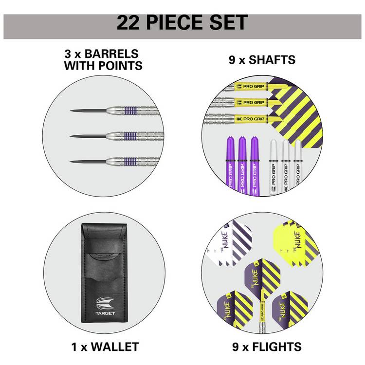 Target Luke Littler 22g 80% tungsten darts set - British product