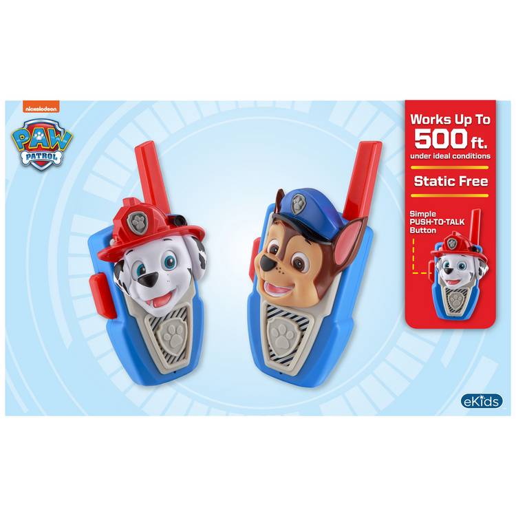 PAW Patrol Chase and Marshall walkie talkies set, UK version