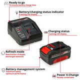 Einhell starter kit 18V 4.0Ah battery and charger, UK version