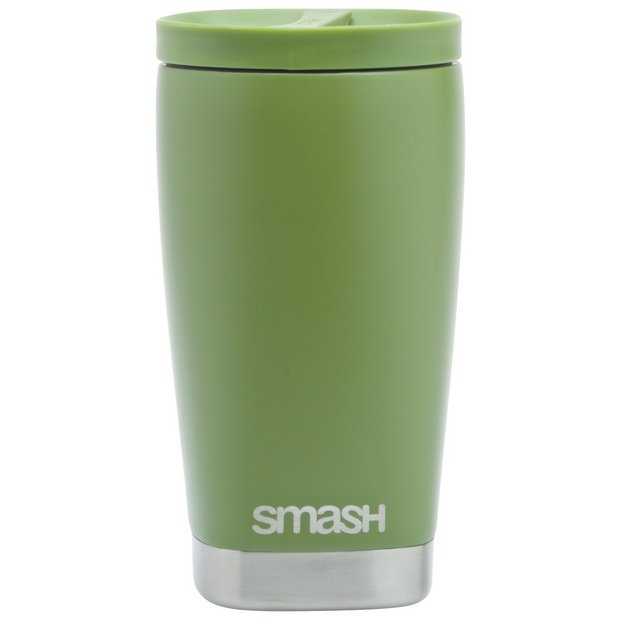 Smash travel coffee cup khaki 350ml, imported from the UK