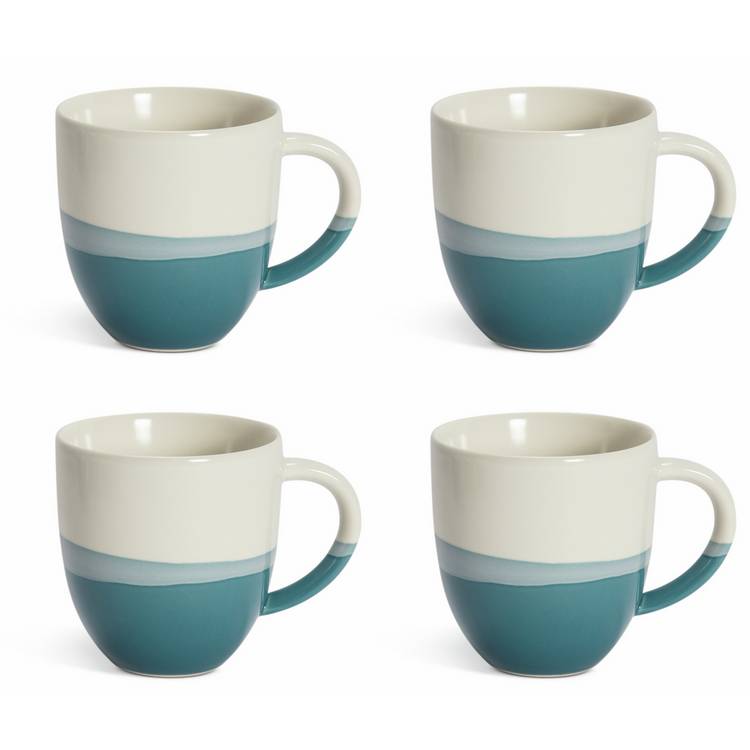 Habitat dipped stoneware mugs set of 4, UK version