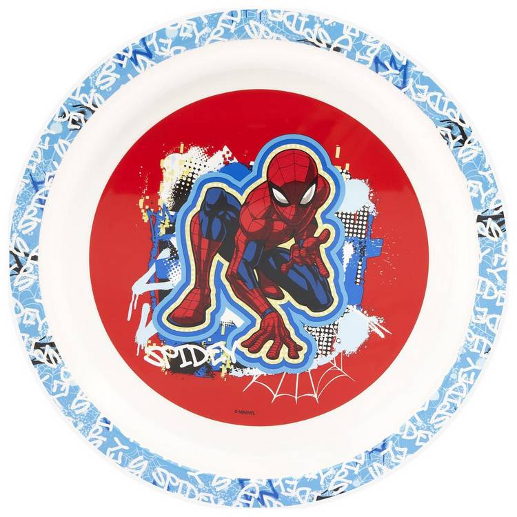 Spider-Man kids dinner set in blue, imported from the UK