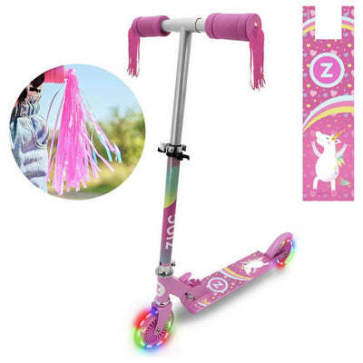 Argos Zinc Explorer Unicorn Foldable 2 Wheel Scooter- Buy online at McGrocer
