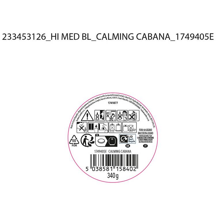 Yankee Candle Calming Cabana medium scented candle - British product