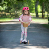 EVO Mini Cruiser 3 wheel scooter in pink pastel (British brand)