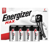 Argos Energizer Max Alkaline C Batteries Pack of 4- Buy online at McGrocer