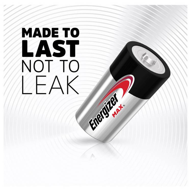 Energizer Max Alkaline C batteries pack of 4, imported from the UK