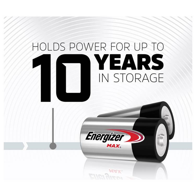 Energizer Max Alkaline C batteries pack of 4, imported from the UK