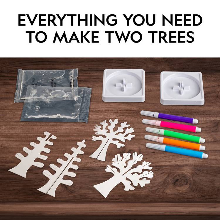 National Geographic Crystal Garden science kit with trees and crystals, UK version