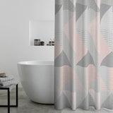 Argos Catherine Lansfield Larsson Geo Pink Shower Curtain 180 x 180cm- Buy online at McGrocer