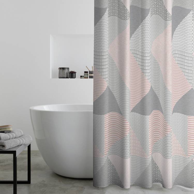 Catherine Lansfield pink shower curtain 180cm (British brand)