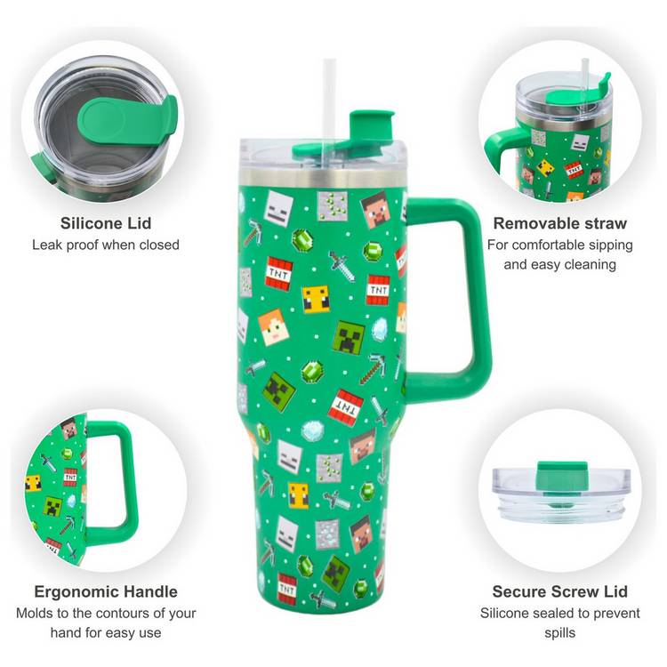 Hox Travel Cup Black and Green 1200ml (British brand)