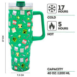 Hox Travel Cup Black and Green 1200ml (British brand)