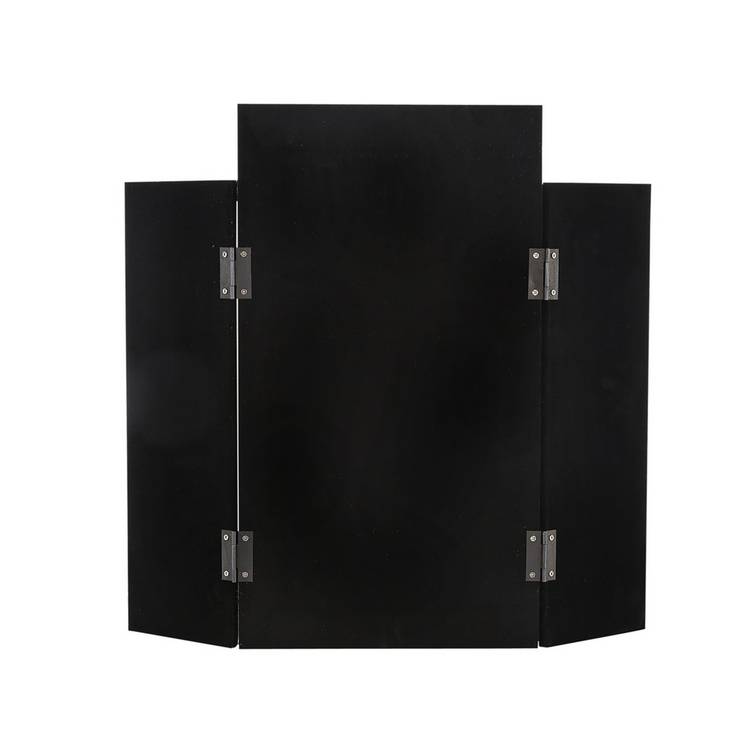 Habitat black folding bevelled dressing table mirror 50x56cm, imported from the UK