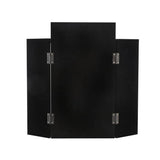 Habitat black folding bevelled dressing table mirror 50x56cm, imported from the UK
