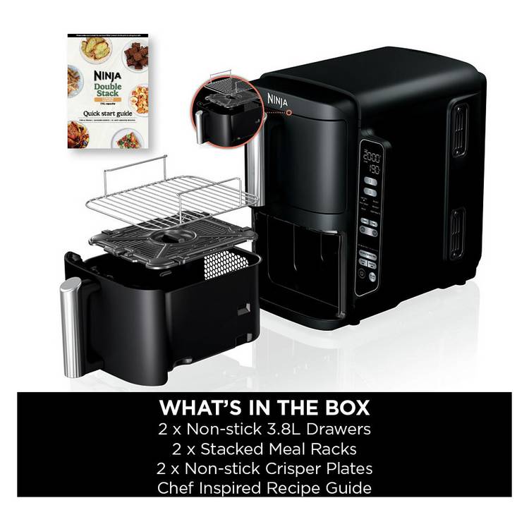 Ninja Double Stack SL300UK air fryer 7.6L (British brand)