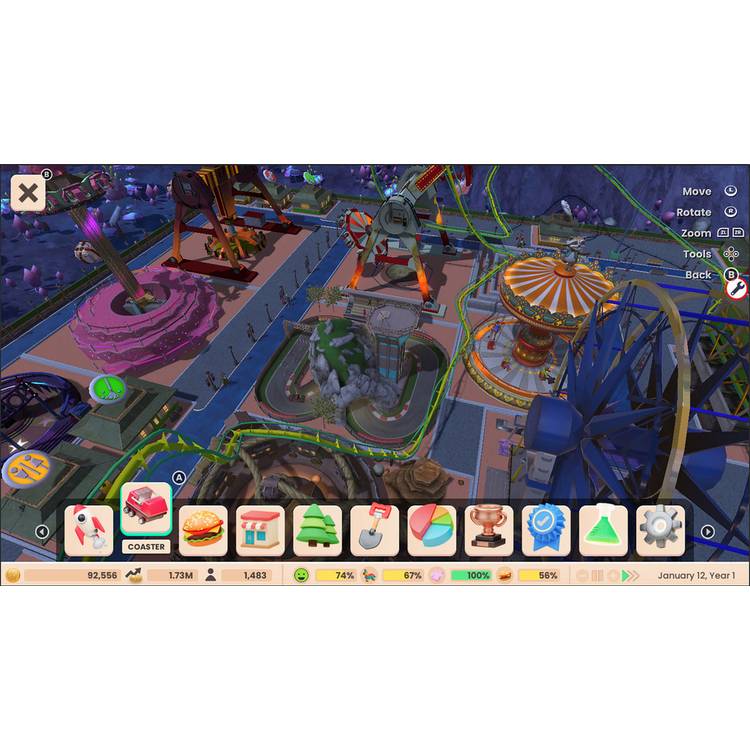 RollerCoaster Tycoon Adventures Deluxe Nintendo Switch game - British product