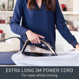 Tefal Ultimate Pure steam iron black rose gold, UK version