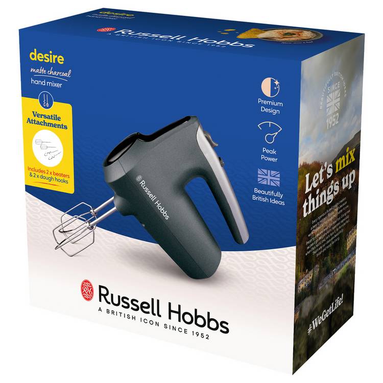 Russell Hobbs Desire hand mixer charcoal, UK version