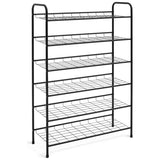 Argos Home 6 shelf shoe rack black, imported from the UK