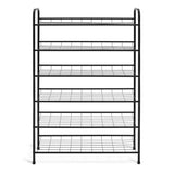 Argos Home 6 shelf shoe rack black, imported from the UK