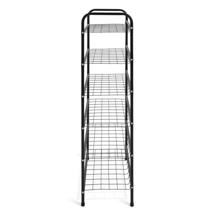 Argos Home 6 shelf shoe rack black, imported from the UK