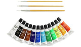 Argos acrylic paints pack of 12 multicoloured, imported from the UK