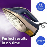 Philips Azur 8000 steam iron stainless steel soleplate, imported from the UK