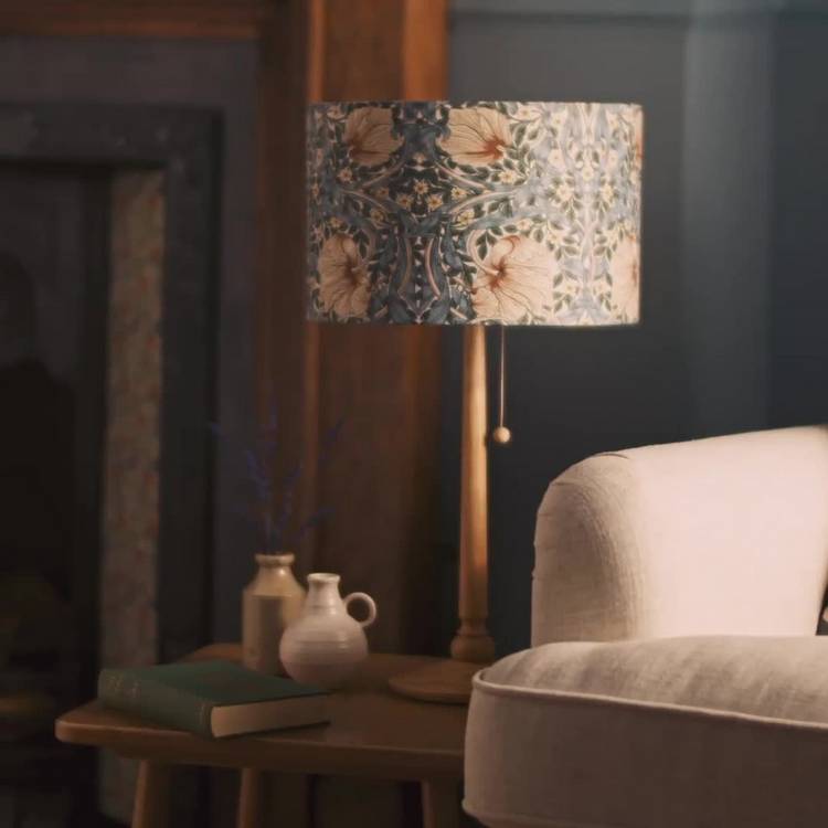 Habitat Blue Pimpernel lampshade 30cm (British brand)