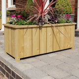 Rowlinson Heritage Rectangular wooden planter 90L, UK version