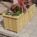 Rowlinson Heritage Rectangular wooden planter 90L, UK version