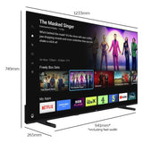 Bush QLED TV Smart 4K HDR 55 inch, UK version