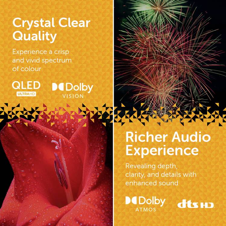 Bush QLED TV Smart 4K HDR 55 inch, UK version