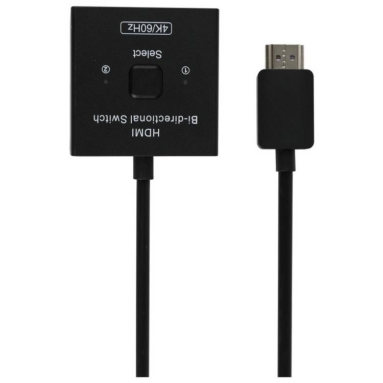 HDMI selector 2 way manual black (British brand)
