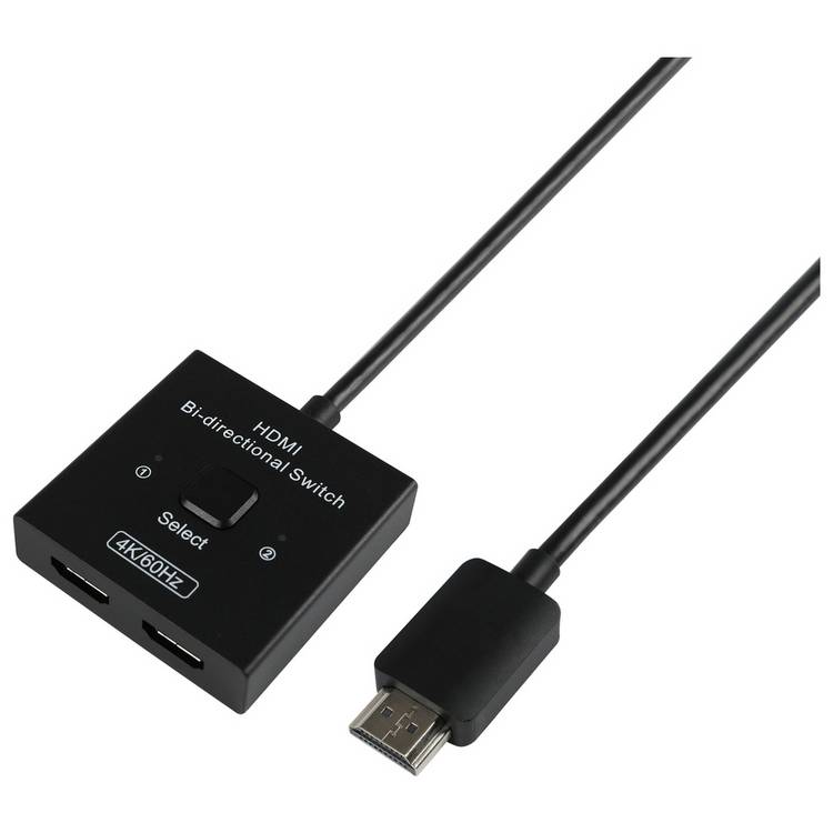 HDMI selector 2 way manual black (British brand)