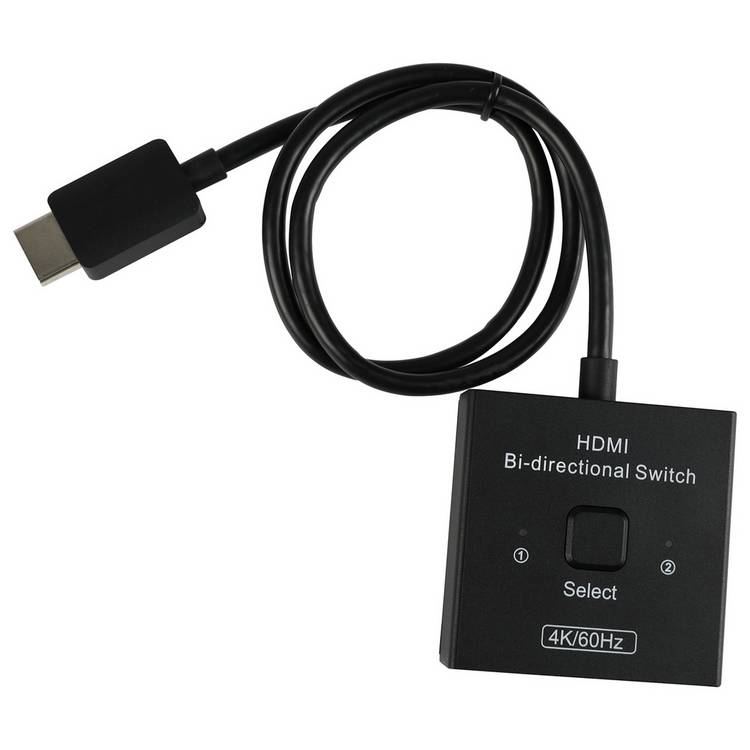 HDMI selector 2 way manual black (British brand)