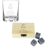 Argos Personalised Number One Cooling Stones and Glass Set- Buy online at McGrocer
